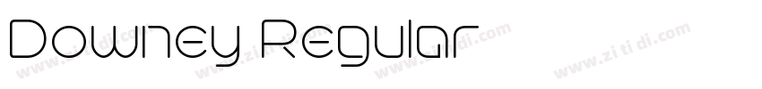 Downey Regular字体转换